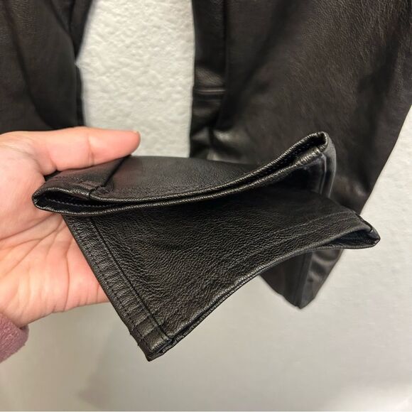 Spanx Leather-Like Ankle Skinny Pant Luxe Black Size XS TP - Picture 13 of 16